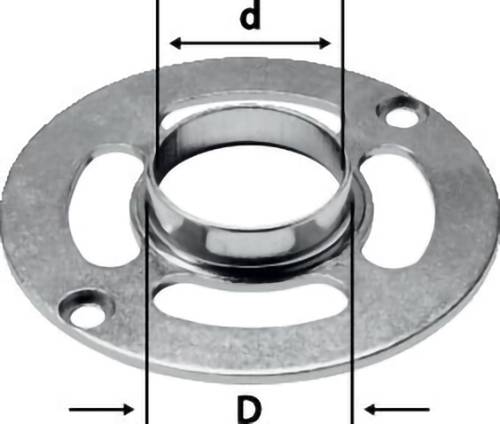 Stahlbund mit zwei Schraubenlöchern, Innendurchmesser mit „d