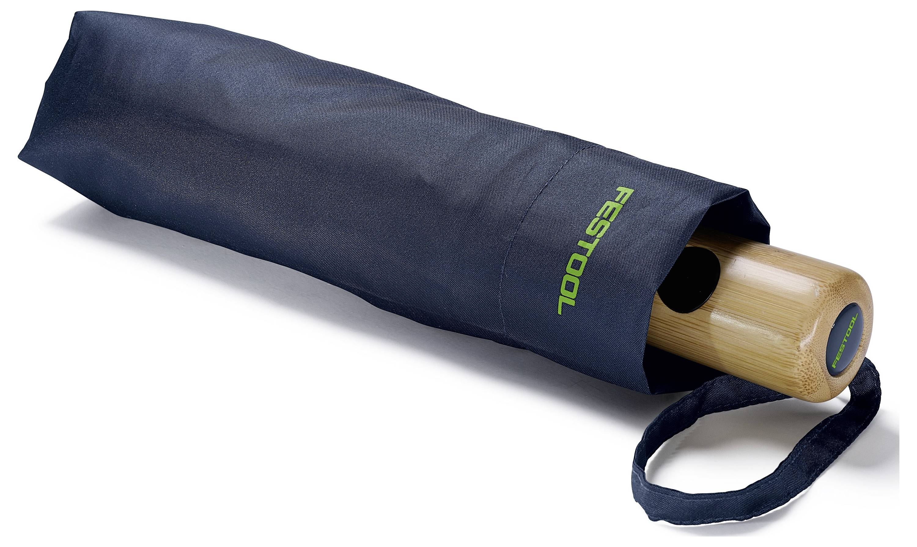 Eine dunkle Stofftasche mit teilweise sichtbarem Text „FESTOOL