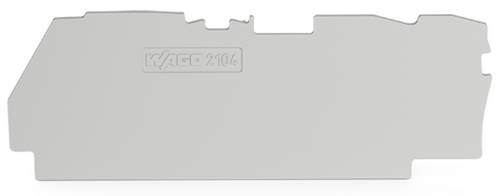 WAGO 2104-1391 - Abschluss- und Zwischenplatte, 1,0 mm dick, grau