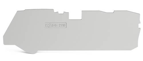 WAGO 2110-1391 - Abschluss- und Zwischenplatte, 1 mm, grau