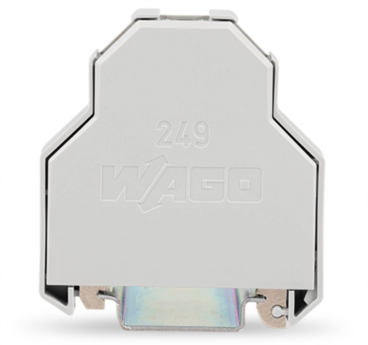 Graues WAGO-Klemmleistenprofil, Modell „249
