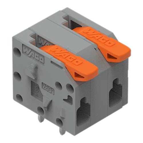 WAGO 2601-1302 - Leiterplattenklemme mit Hebel, 1,5 mm², RM 7,5 mm, 2-polig