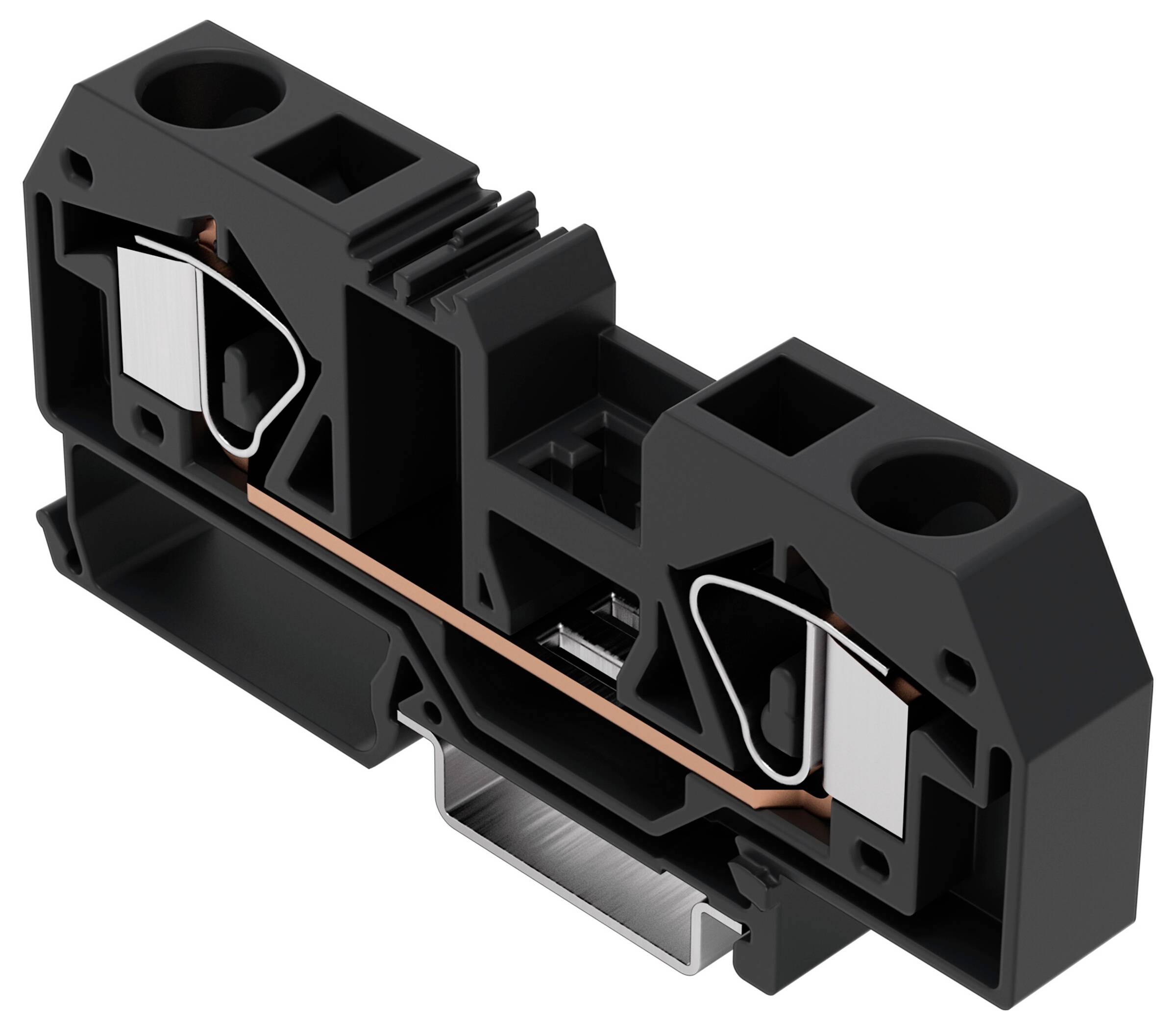 Ein mehrfarbiges Kabel mit verschiedenen Drähten verbindet sich mit einem schwarzen, rechteckigen Kunststoffstecker, wahrscheinlich Teil von elektronischer oder Computerhardware.