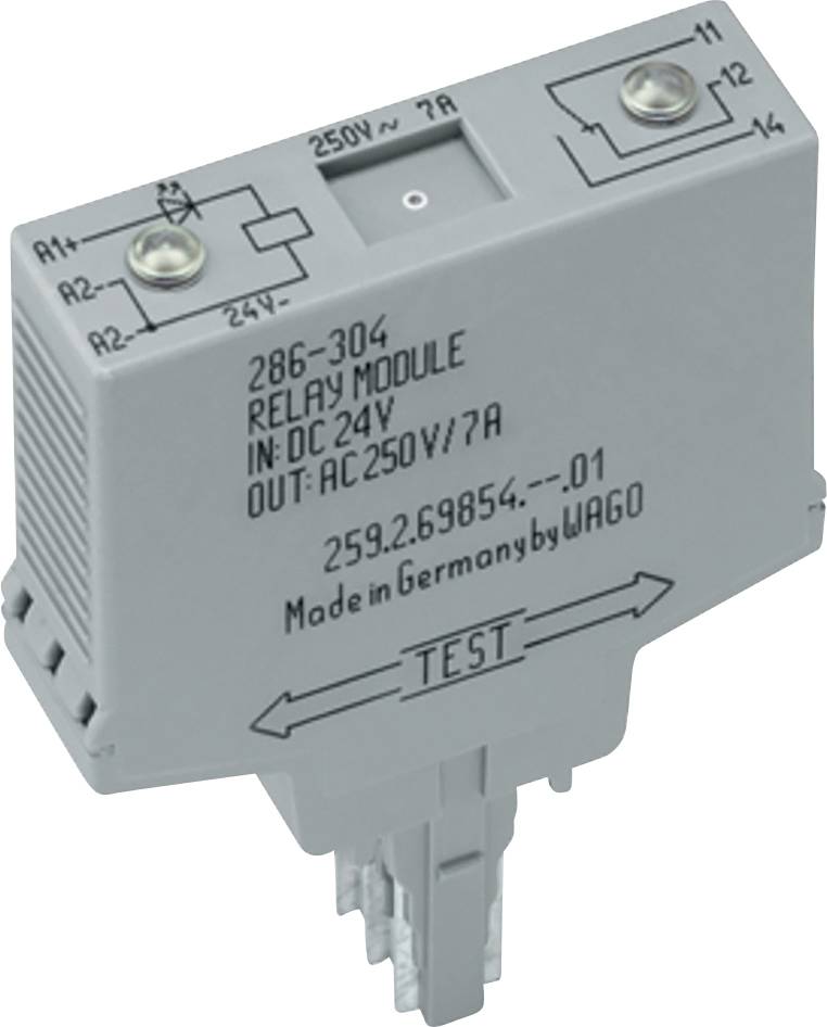 Relaismodul mit „Ein: DC 24V Aus: AC 250V/7A