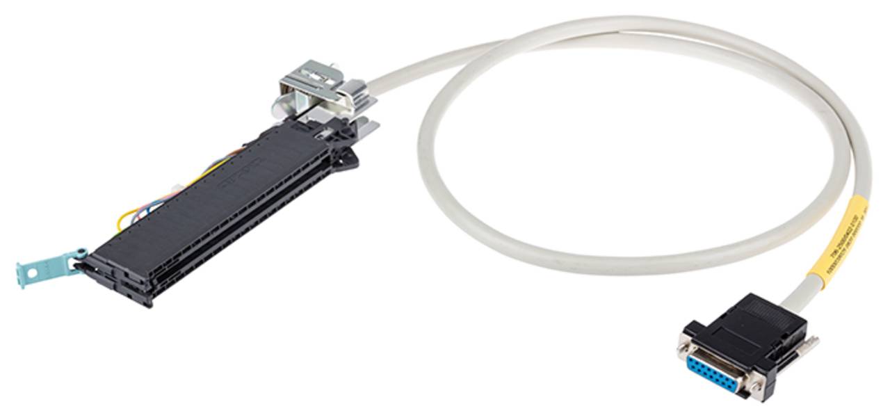 Ein Seriell-Port-Adapterkabel mit beigem Kabel und schwarzem Stecker, geeignet zum Verbinden von älteren Geräten mit modernen Systemen.