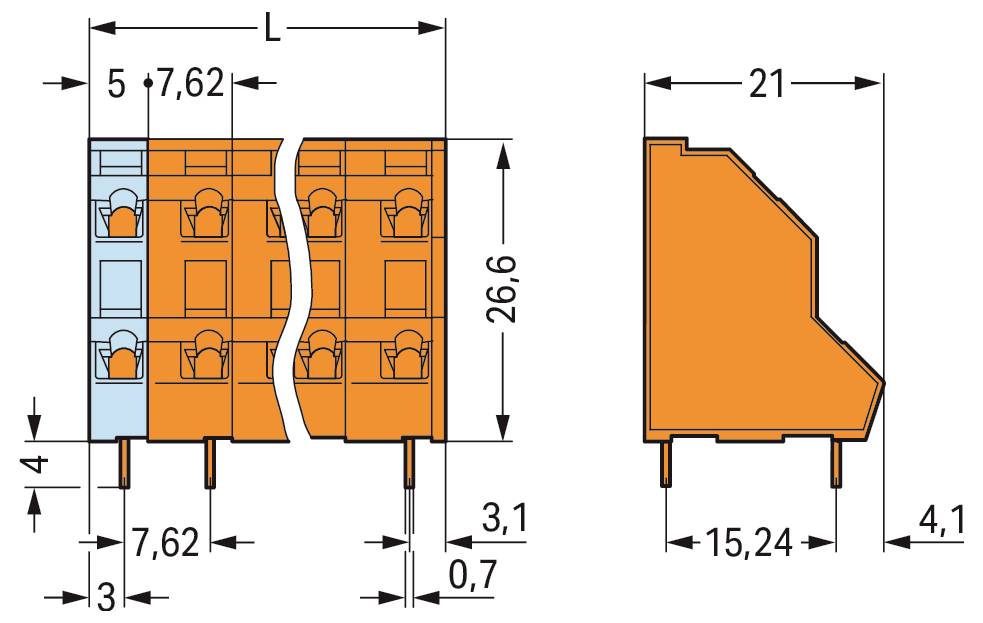 Technisches Diagramm eines Kabelsteckers mit Maßen: Längensegmente von 35,1 mm und 41,4 mm, Durchmesser 9,6 mm, gekennzeichnet mit SW9.