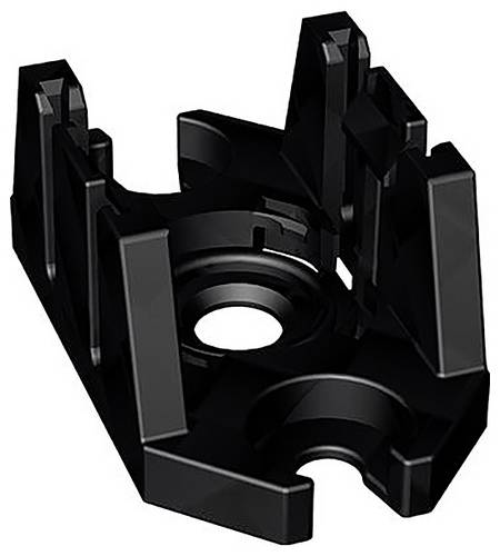 WAGO 770-1626 - Montageplatte, 2-polig, für Verteiler, Kunststoff, schwarz