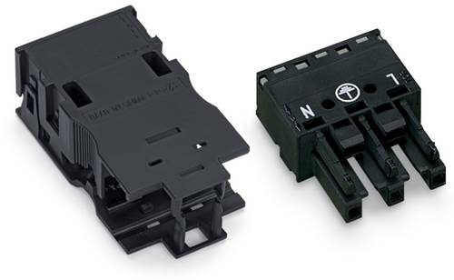 Enchufe De 3 Polos Con Alivio De Tensión 4mm Negro - 770-203/035-000