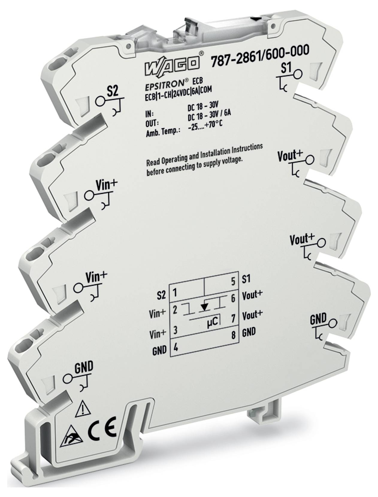 Technische Zeichnung eines rechtwinkligen Steckverbinders mit Abmessungen: Länge 27,8 mm, 45,5 mm; Durchmesser Ø10 mm, Ø14,5 mm.