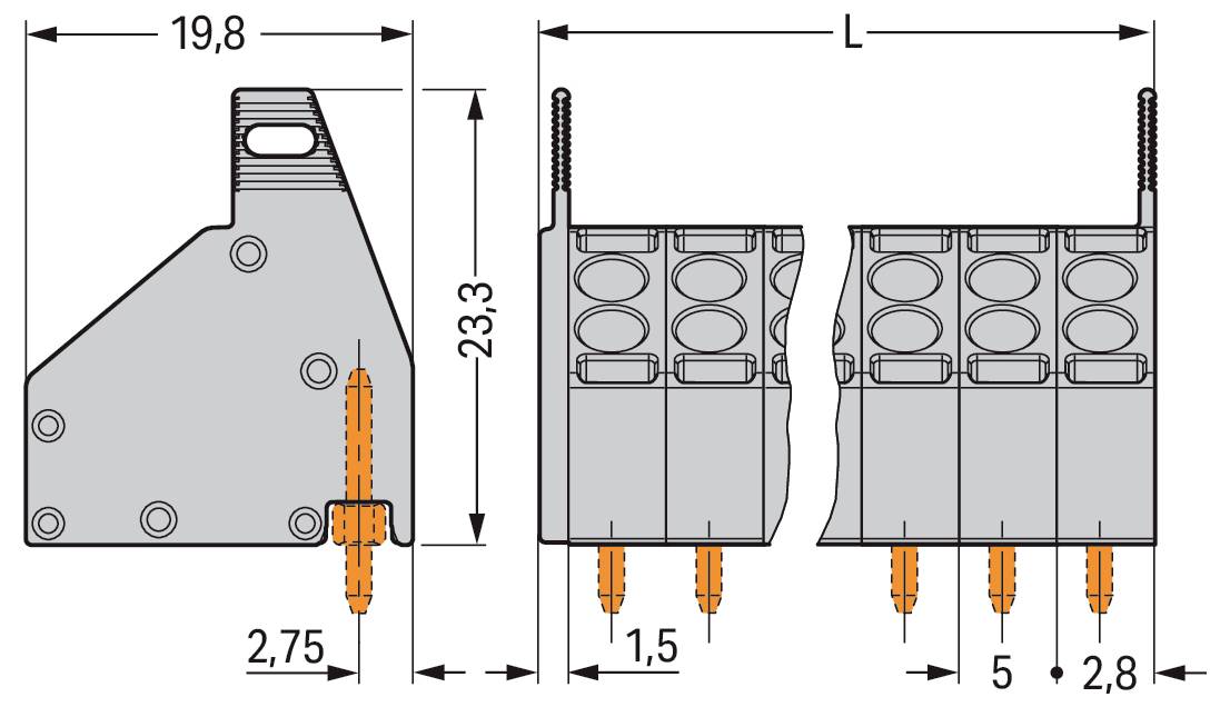 Rückansicht eines flachen Iiyama-Monitors mit breiter Basis und schlankem Profil, die die Ständerbefestigung und die Designmerkmale der Rückseite zeigt.