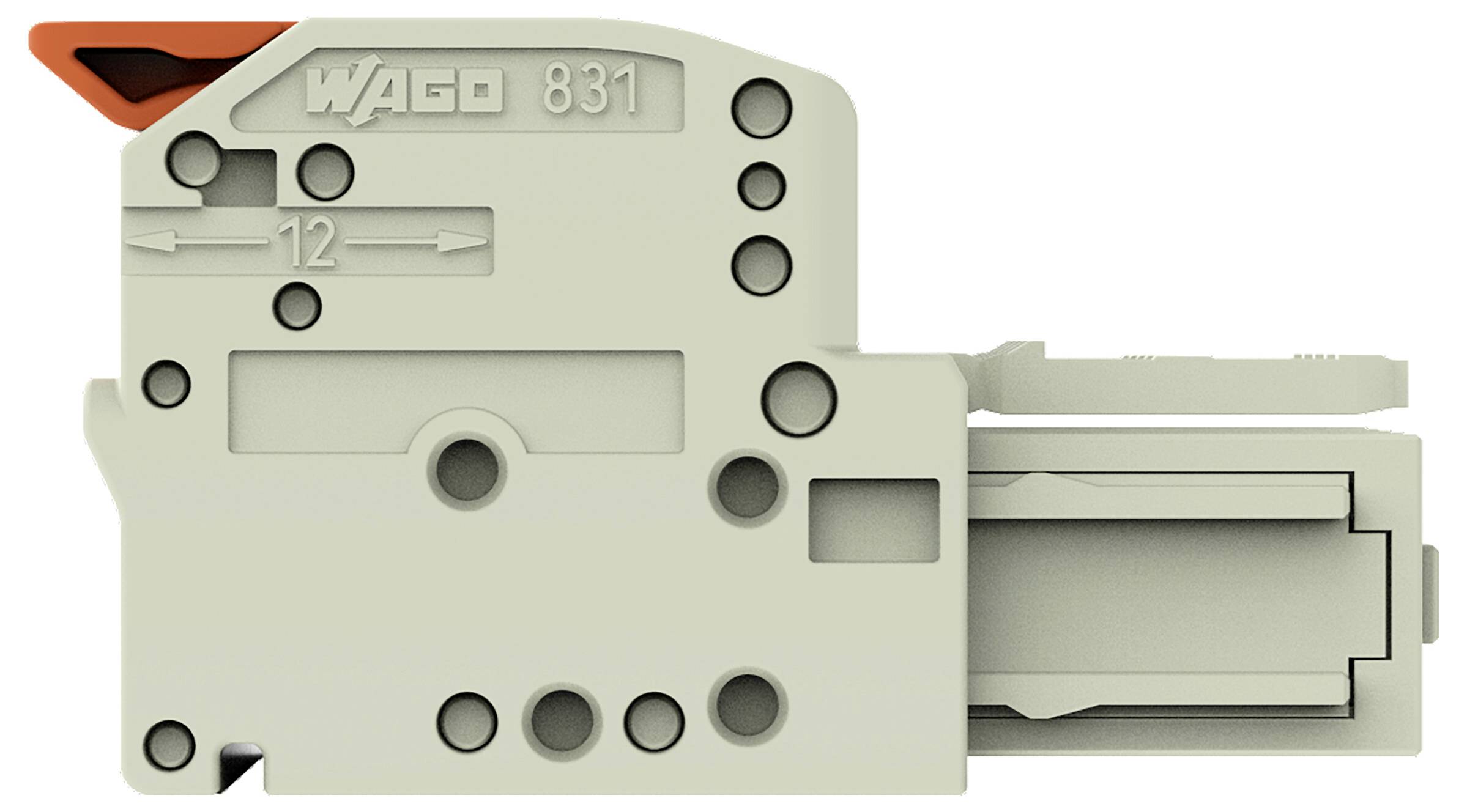 Ein Klemmblock mit Hebel, Modellnummer „831