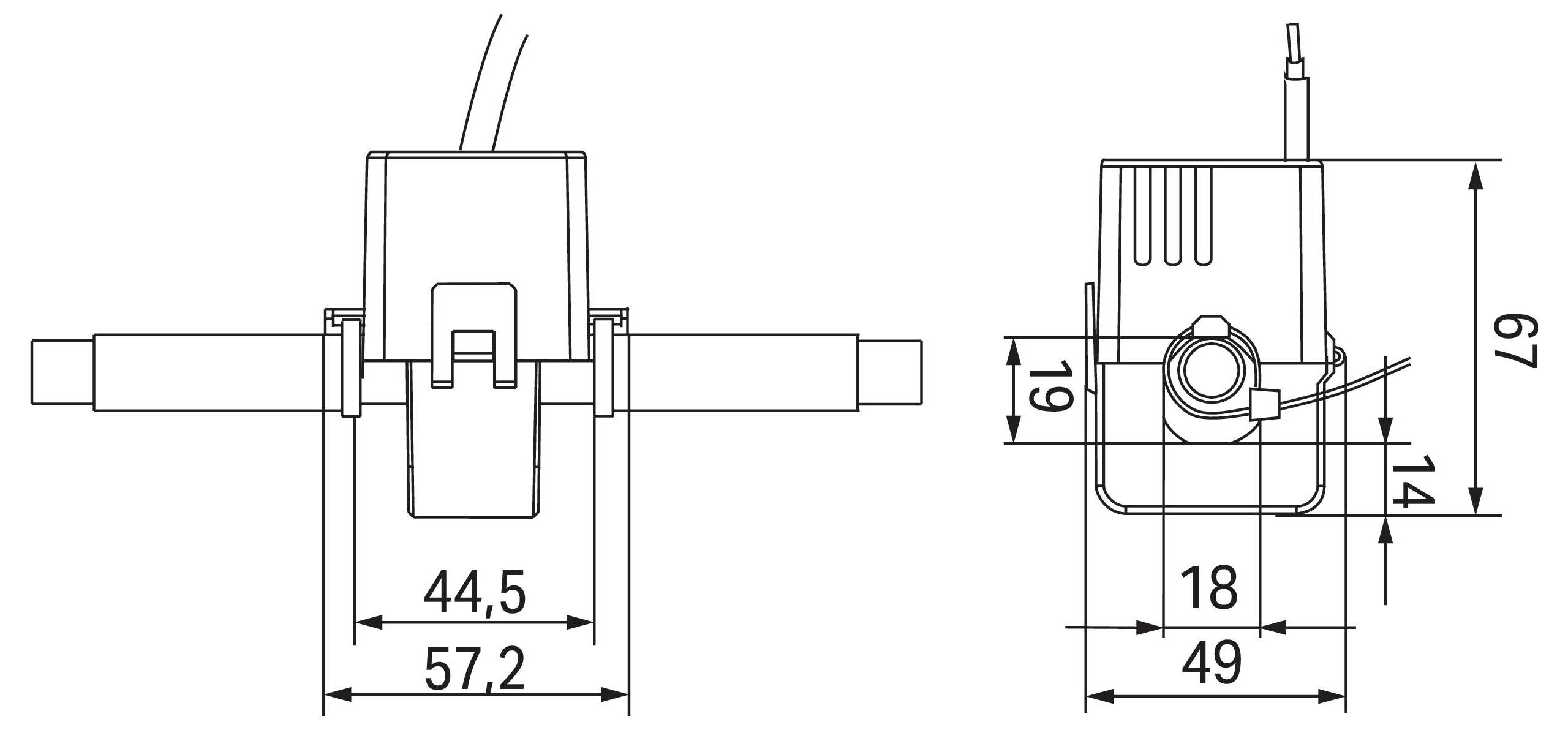 Eine Seitenansicht eines Flachbildschirm-Computermonitors auf einem Ständer, die das schlanke Profil und das Lüftungsdesign zeigt.