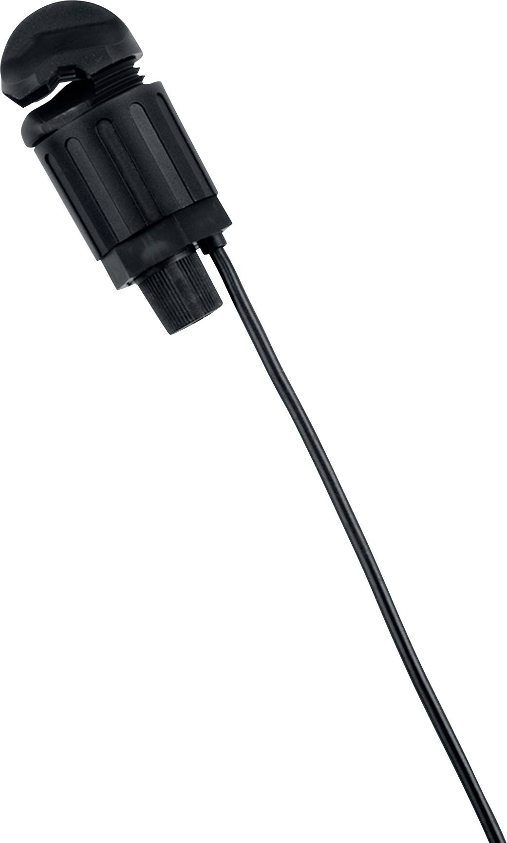 Powerpole®-auf-DC-Buchse-Kabel, 6 Fuß Länge, schwarz, gewundenes Steckerende für sichere Passform, entworfen für Stromverbindungen.