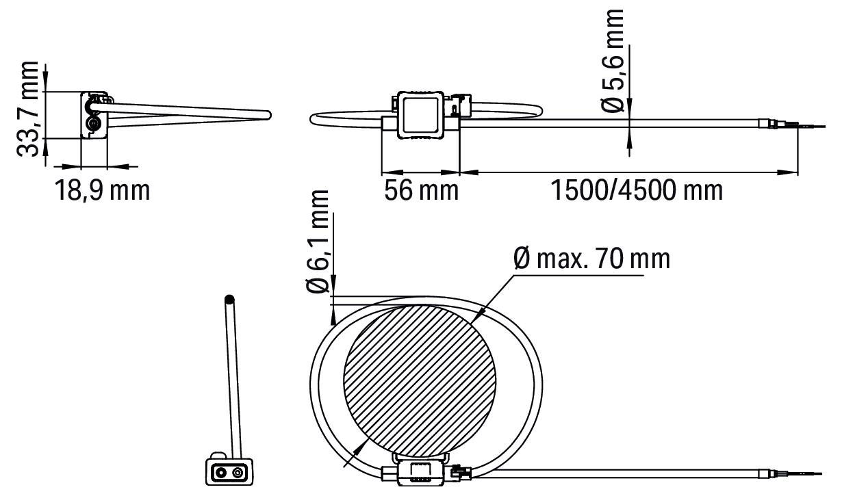 WAGO 855-9150/2000-701 Rogowski Spule 1St.