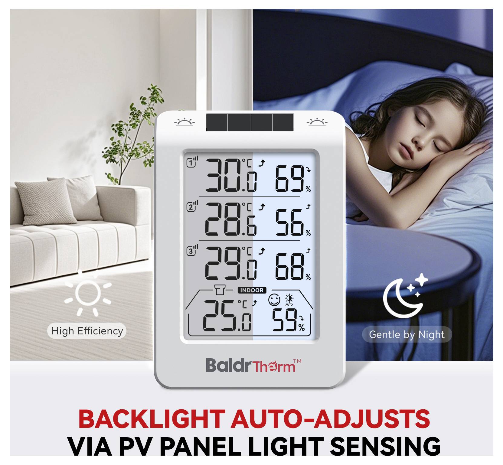 BaldrTherm Funk-Thermometer digital Weiß B0598T4H4
