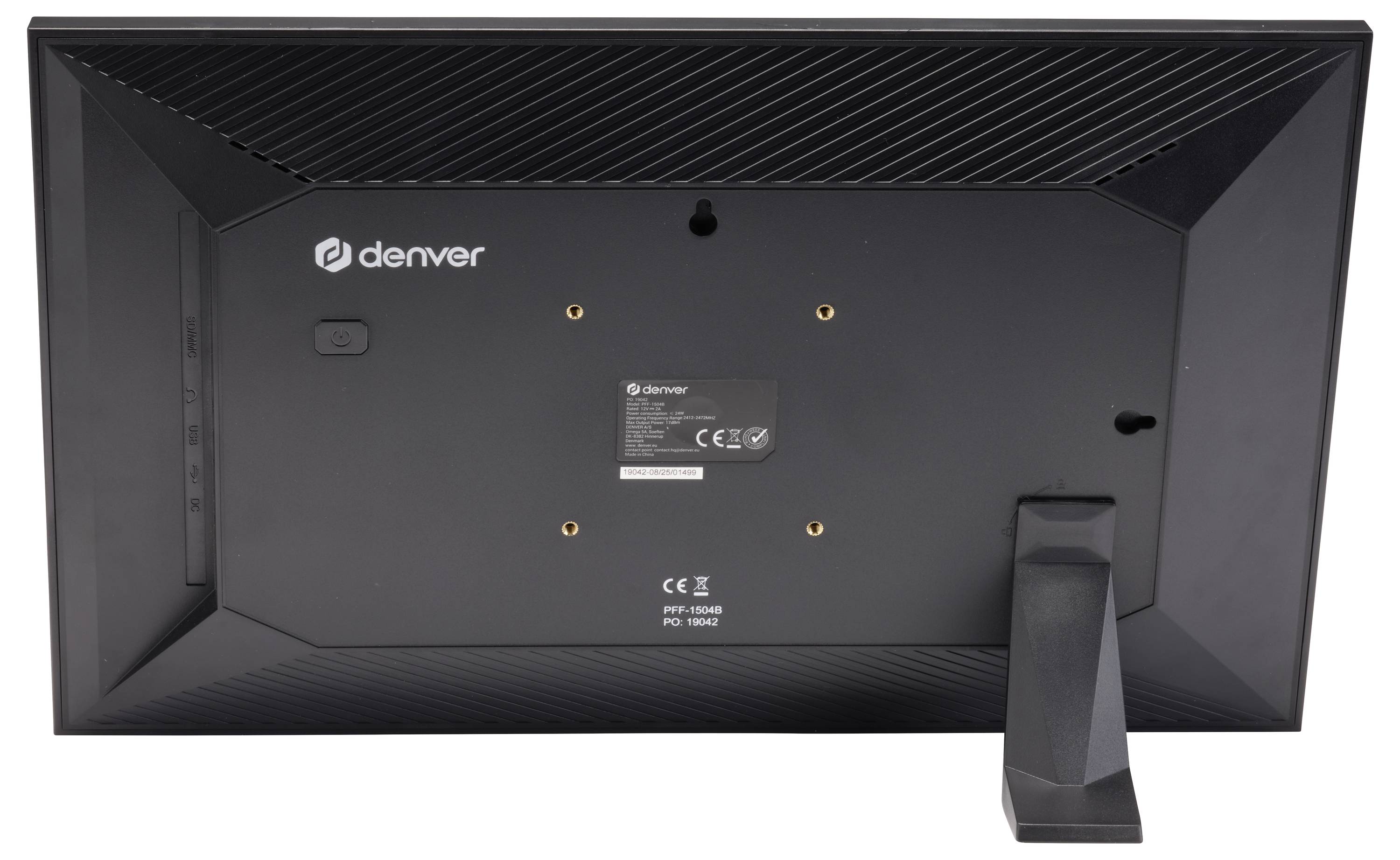 Denver PFF-1504B Digitaler Bilderrahmen 39.6cm 15.6 Zoll EEK: B (A - G) 1920 x 1080 Pixel 32GB Schwarz