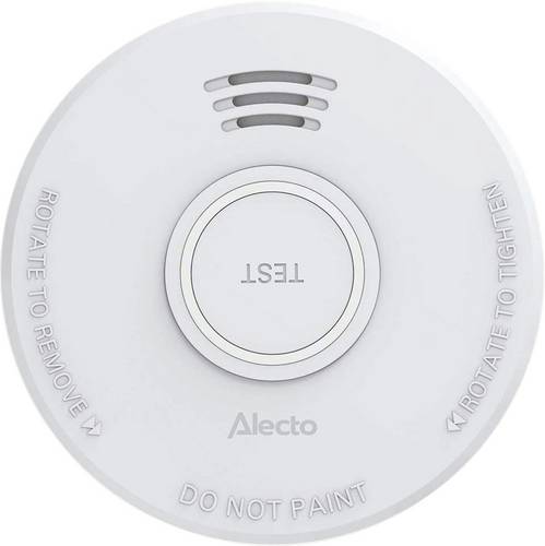 Alecto SD110 Smoke detector with Hush Button | >85 dB | Battery Powered | EN14604:2005/AC:2008 | White | 5 Pack