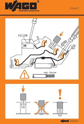 WAGO 210-417 Hinweisschild 1000 St.