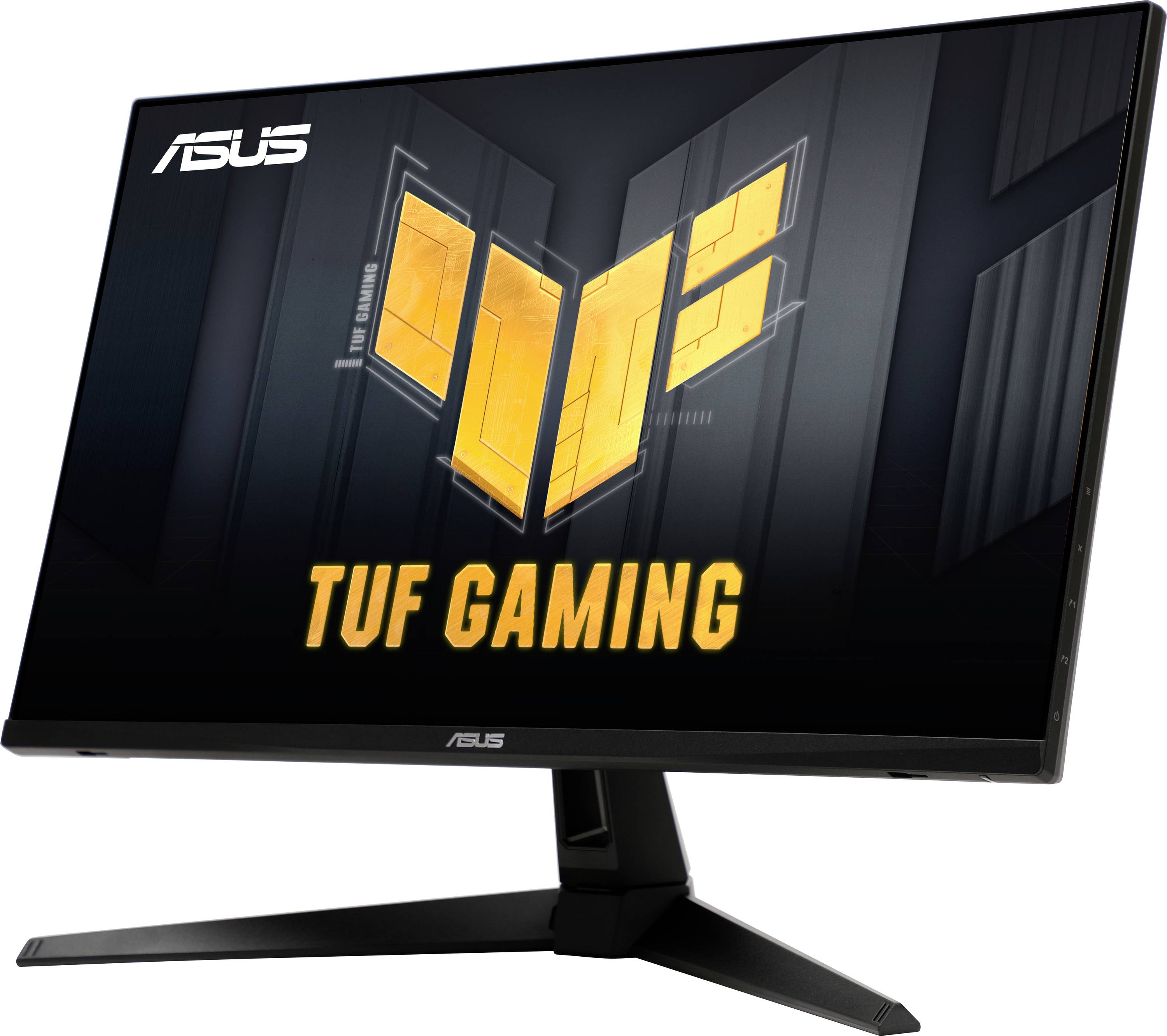 Ein Computerbildschirm, auf dem das Logo „TUF Gaming