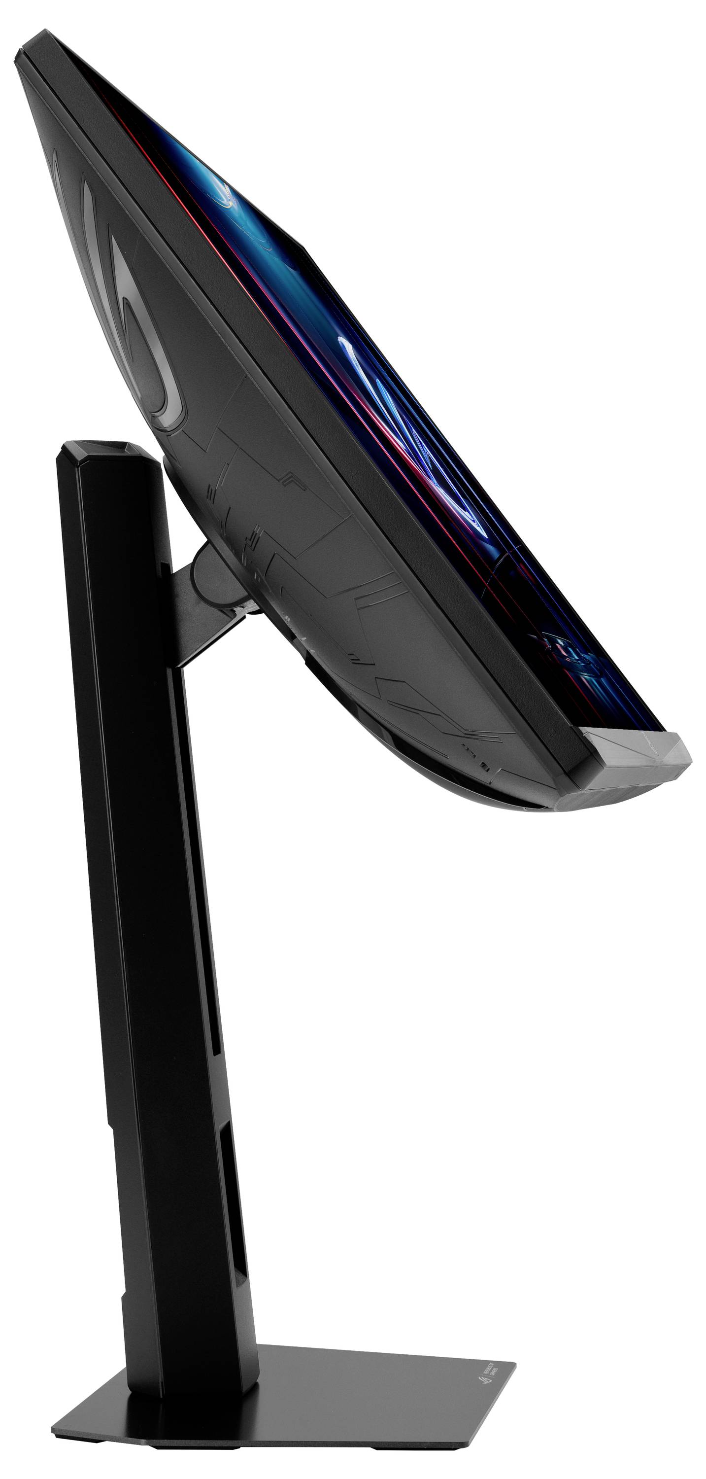 Ein schwarzes Computergehäuse mit transparenter Seitenwand, die bunte RGB-Lüfter unten und hinten zeigt und Kühlkomponenten zur Schau stellt.