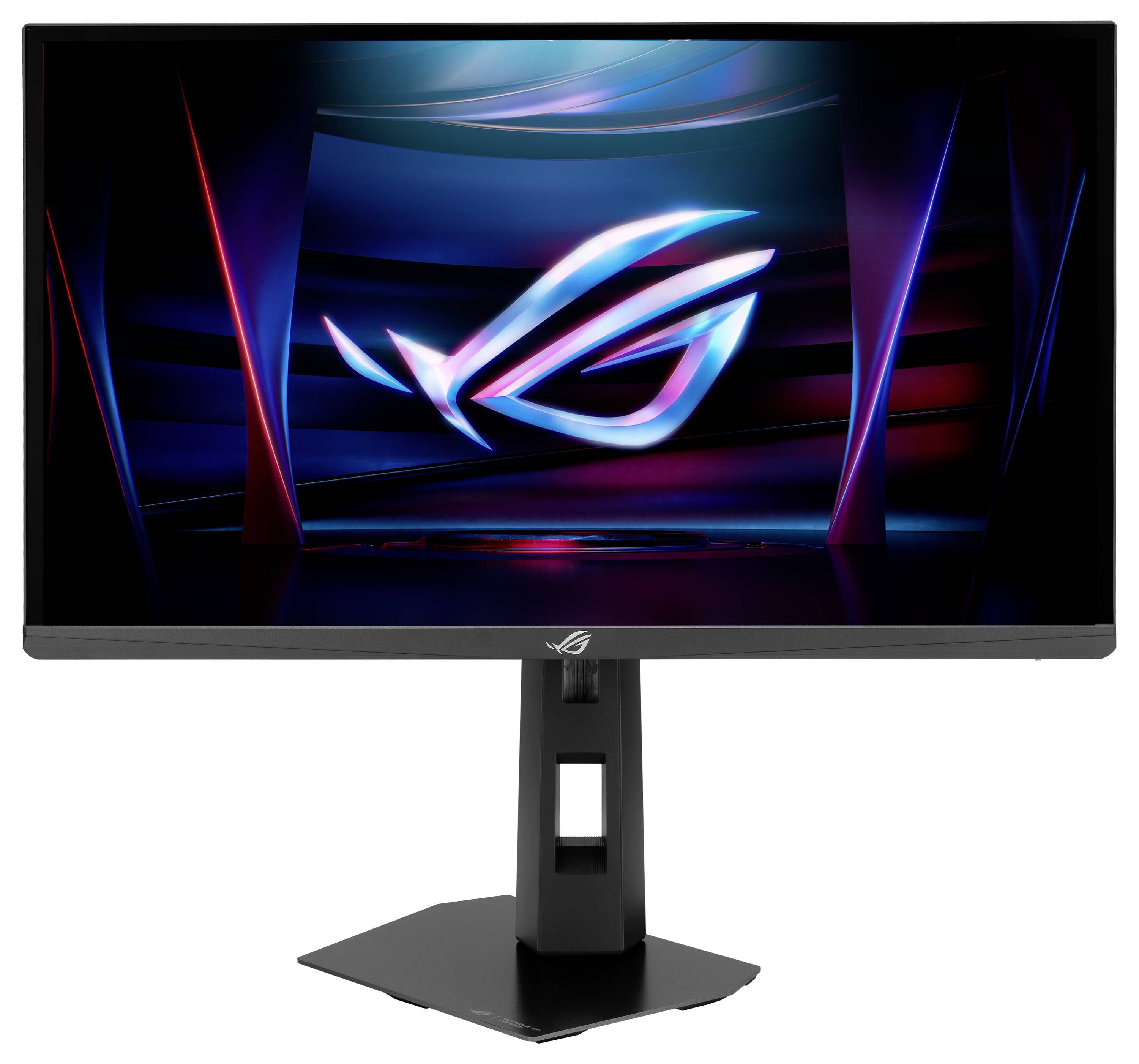 Ein ASUS-Monitor zeigt ein Bild eines menschlichen Auges mit dem Text „ASUS Eye Care Monitor