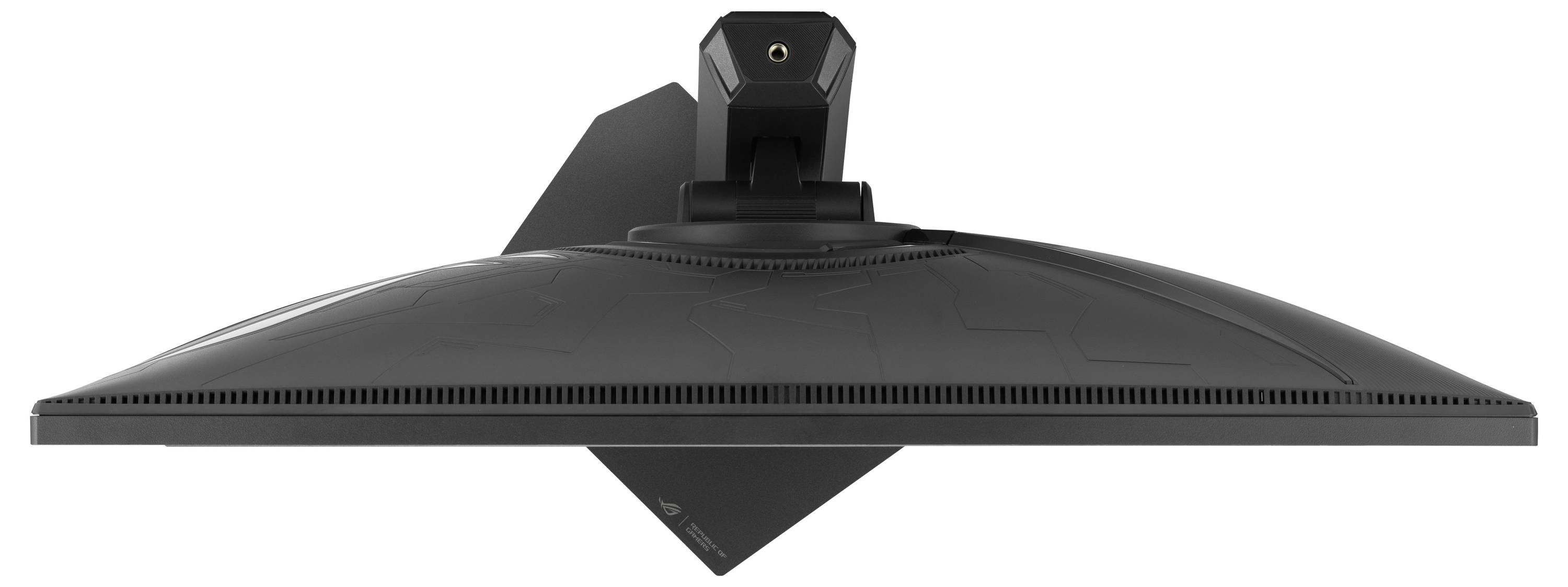 ASUS-Geschäftsmonitor, auf dem eine Stadtlandschaft mit Wolkenkratzern, einschließlich des Empire State Building, unter klarem blauen Himmel angezeigt wird.