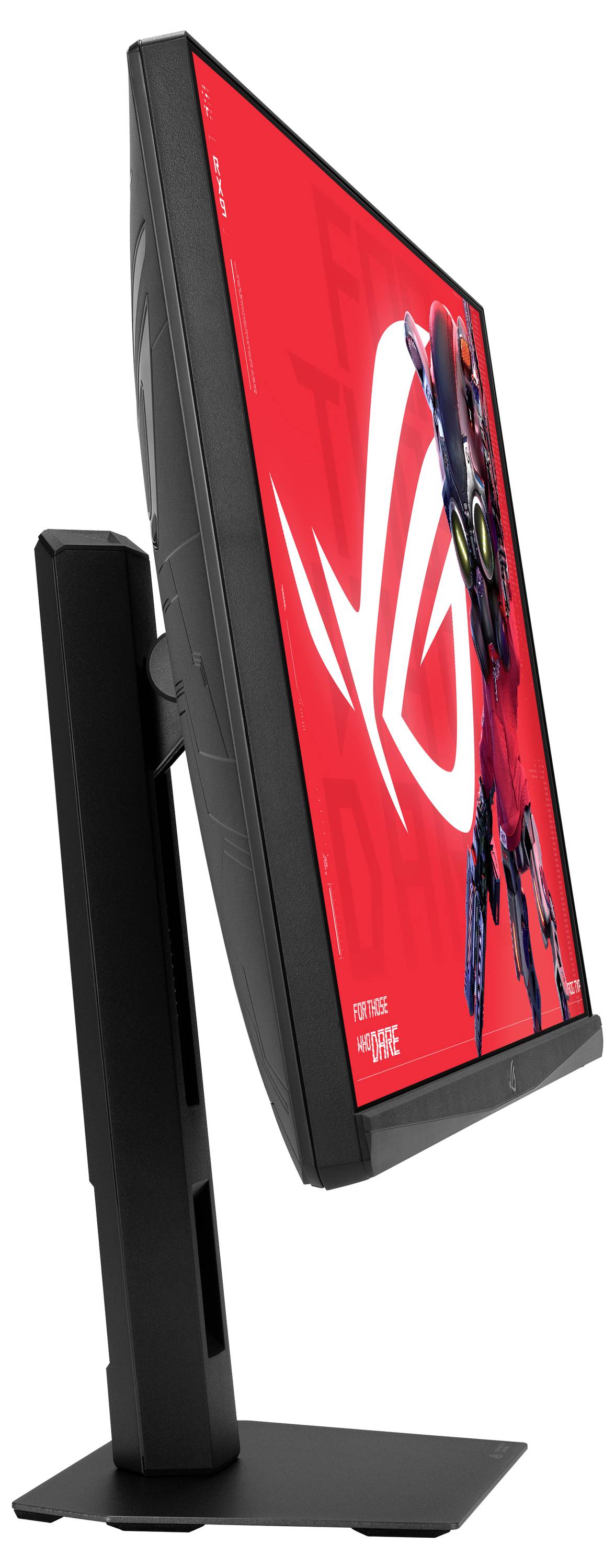 „Rückansicht des gekrümmten Monitors mit Stromversorgungsanschluss, HDMI-Anschlüsse und Lüftungsöffnungen.