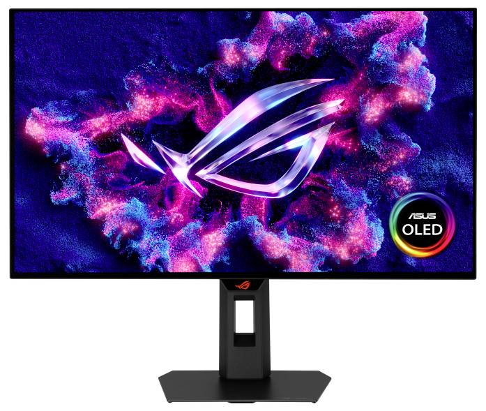 Ein Monitor, der das Logo „ASUS TUF Gaming Series Five