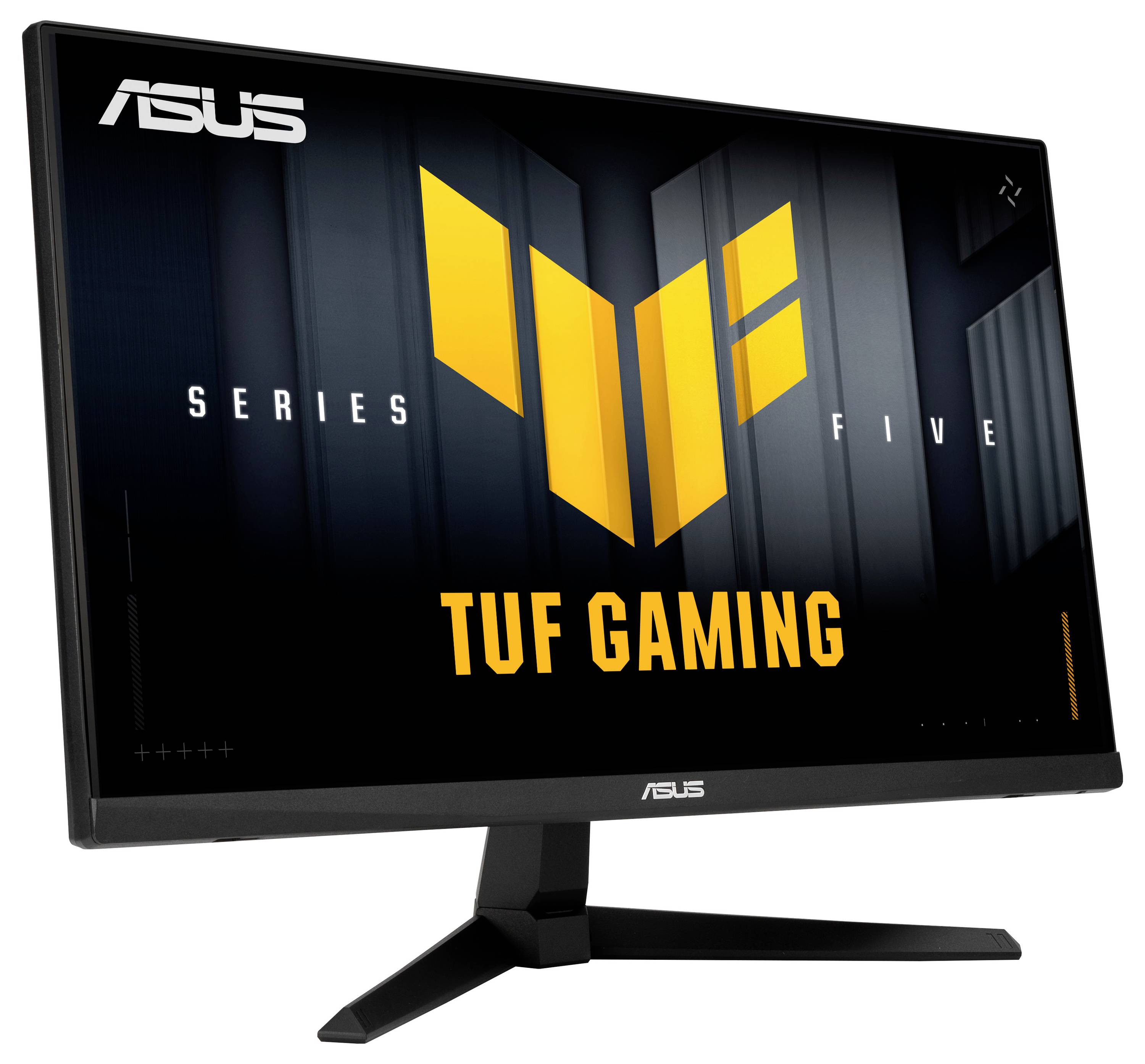 ASUS Eye Care Monitor mit Blaulichfilter-Zertifizierung auf dem Bildschirm angezeigt, mit Nahaufnahme eines Auges, um die Merkmale für visuellen Komfort hervorzuheben.