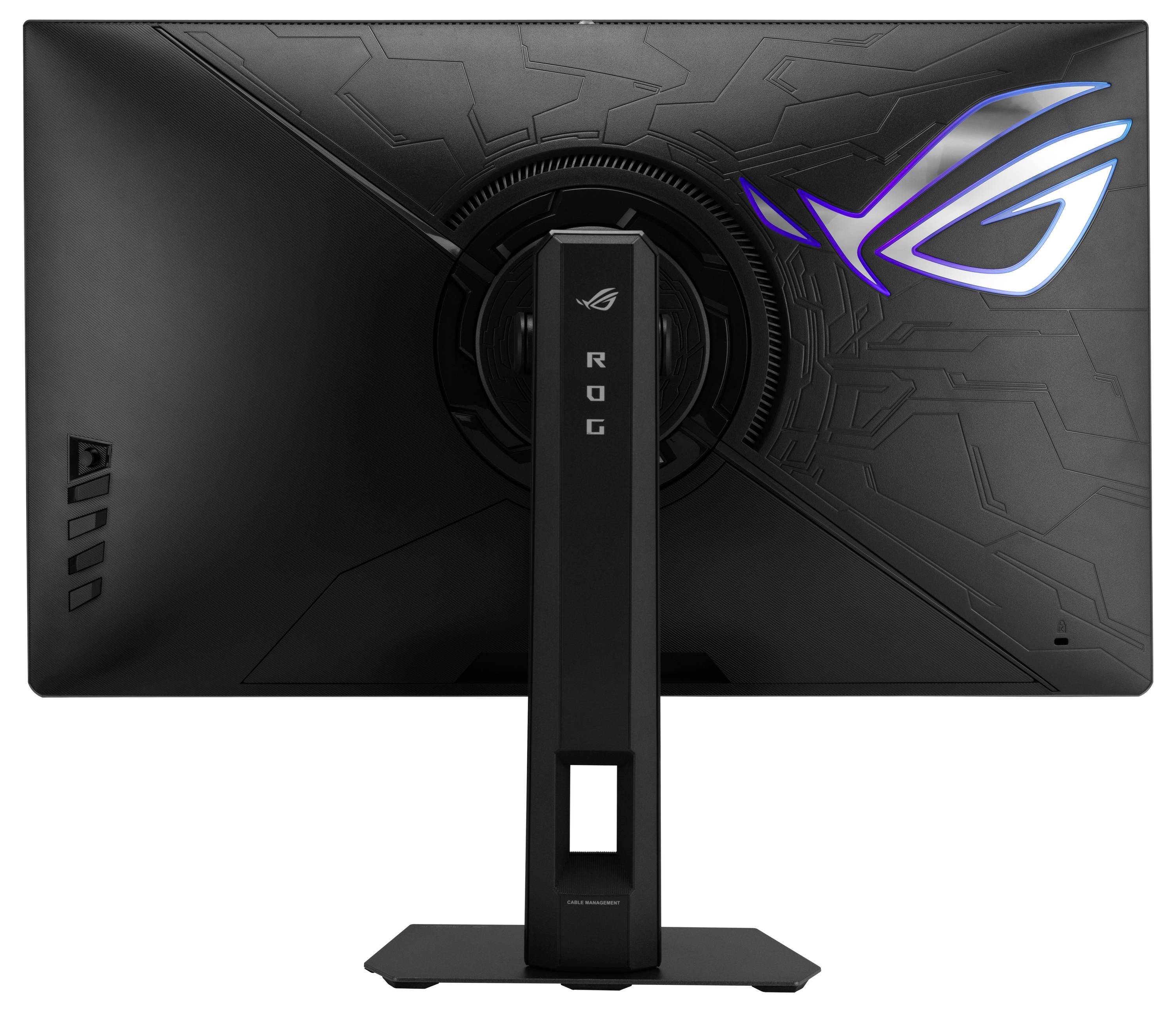 ASUS ProArt Monitor mit farbigem Bildschirm und Seitenpaneelen angezeigt, wobei die Fähigkeit für kreative und professionelle Nutzung hervorgehoben wird.