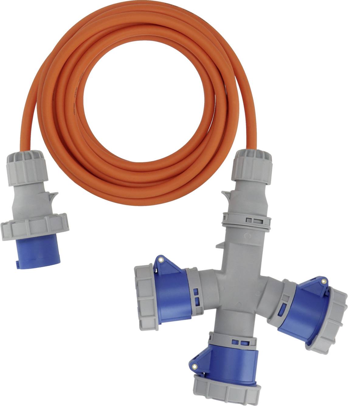 Brennenstuhl 1167670205 Strom Camping-CEE-Verlängerungskabel Grau, Blau, Orange 2m H07RN-F 3G 2,5mm²