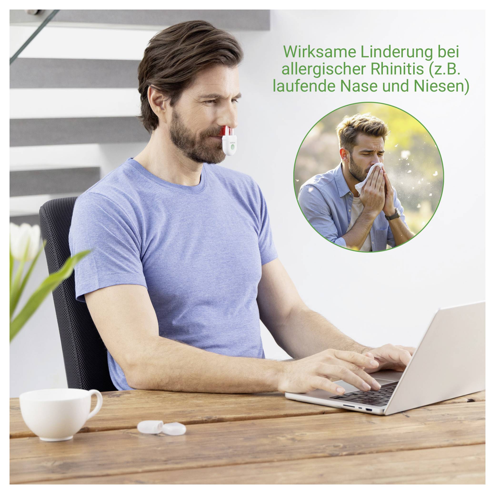 Medisana Medinose compact Nasentherapiegerät mit Nasenstück