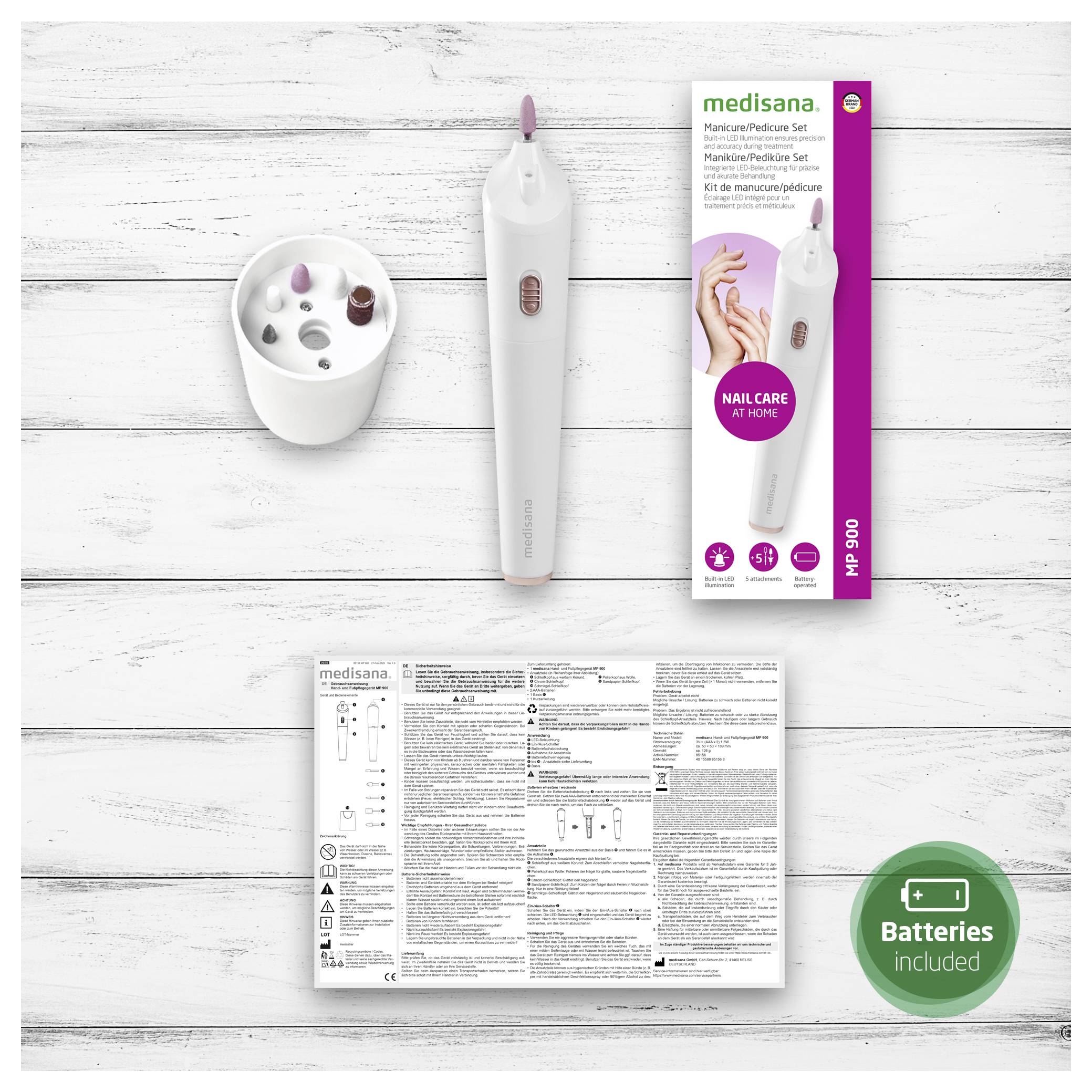 Medisana MP 900 Manicure/Pedicure Set Maniküre-Pediküre-Set