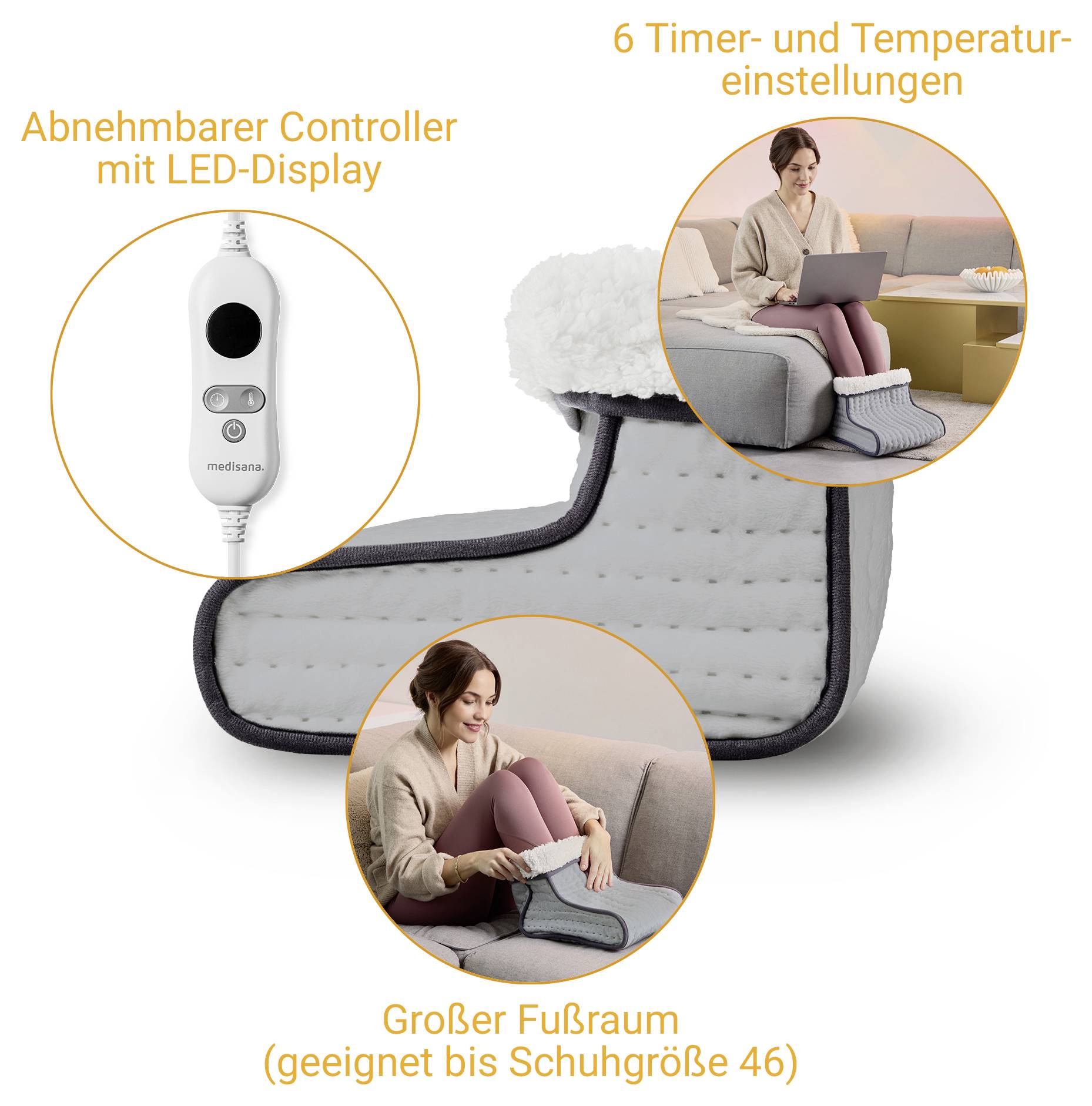 Medisana FW 120 Fußwärmer Fußwärmer 100W