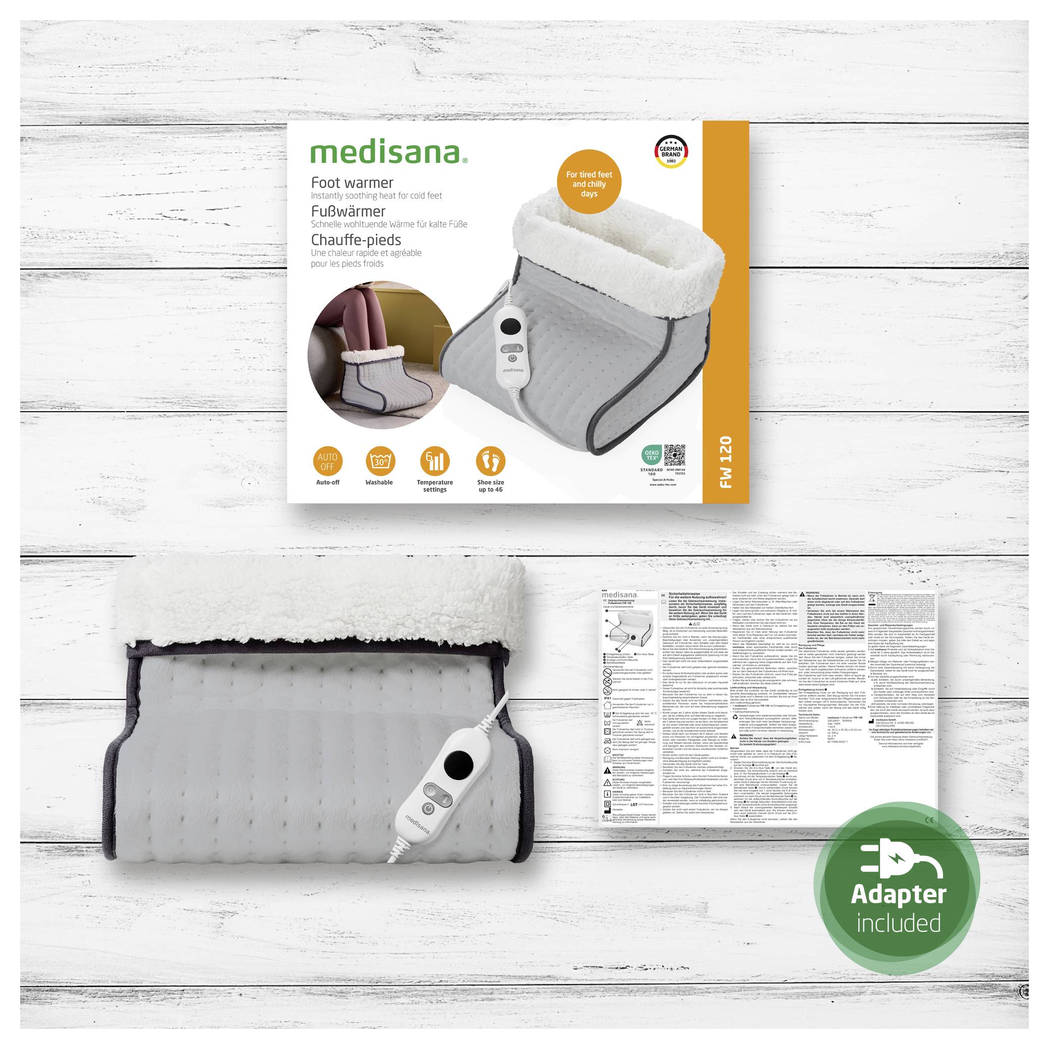 Medisana FW 120 Fußwärmer Fußwärmer 100W