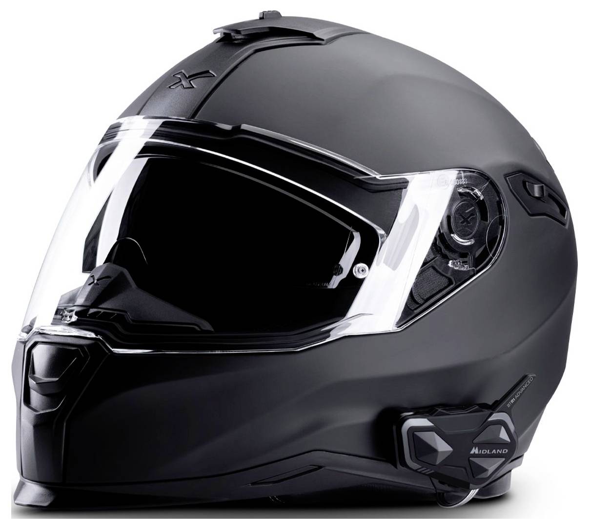 Midland C1529.05 BTR1 Advanced X, Bluetooth Kommunikation, Einzelgerät Motorrad-Gegensprechanlage