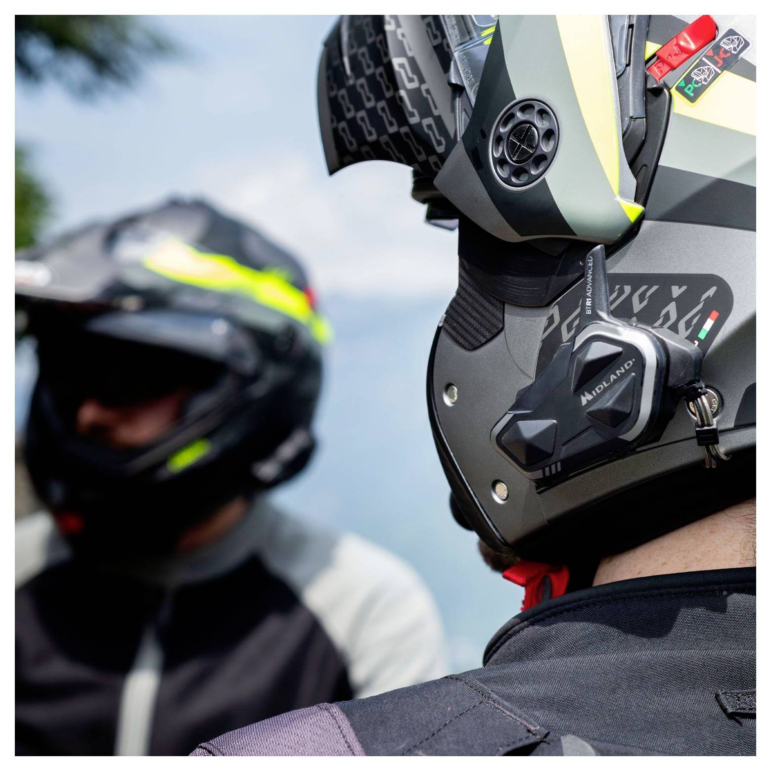 Midland C1529.05 Midland BTR1 Advanced X, Bluetooth Kommunikation, Einzelgerät Motorrad-Gegensprechanlage