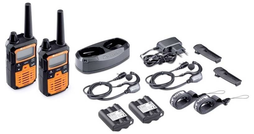 Midland XT70 Pro Kofferset, PMR+LPD, Orange C1465.01 PMR-Handfunkgerät