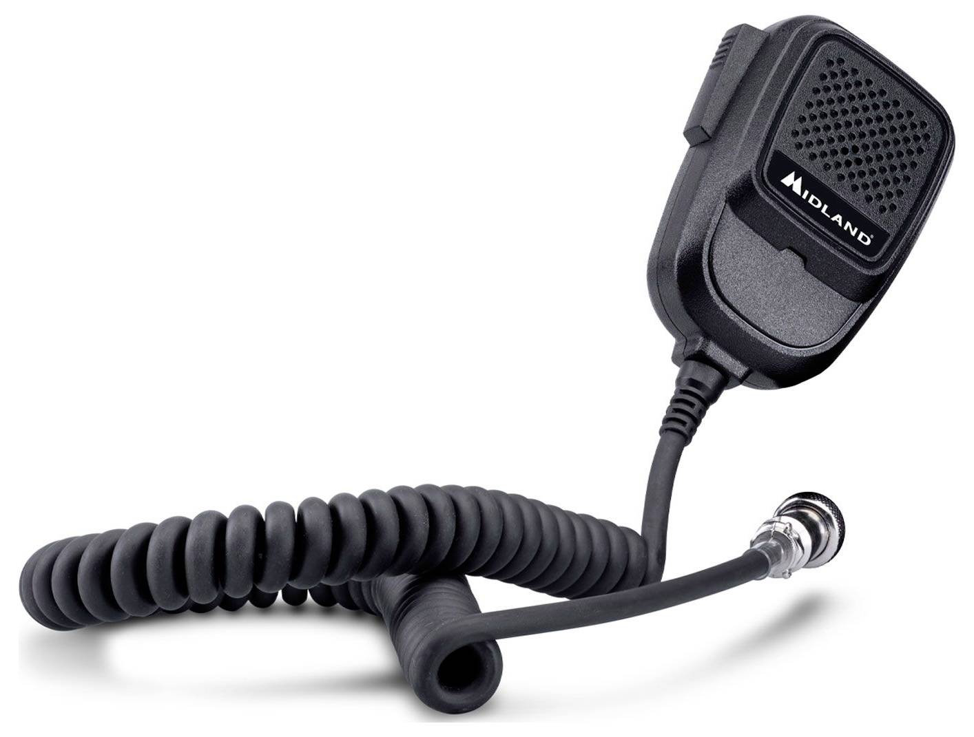 Midland CB Mikrofon Multi Pro - für 18/28/48/78 Sprach-Mikrofon Schwarz
