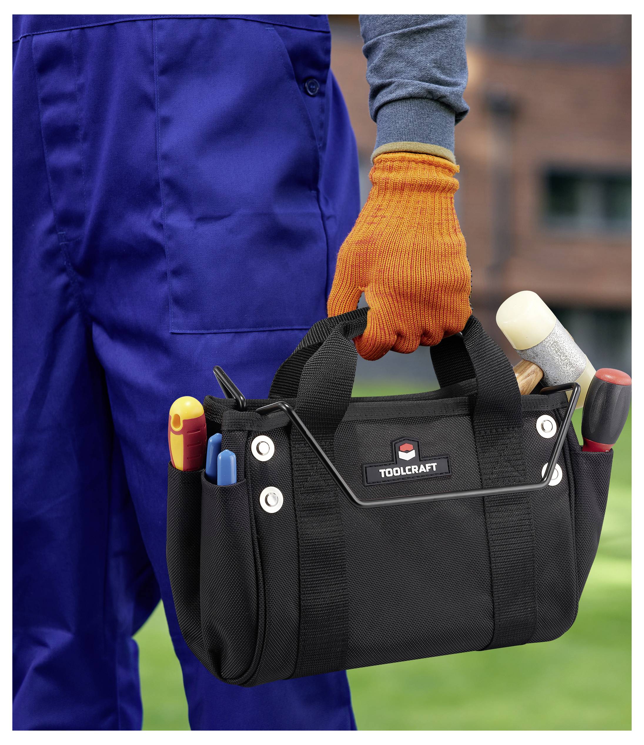 TOOLCRAFT TO-10915773 Leiter Werkzeugtasche unbestückt (L x B x H) 260 x 210 x 130 mm