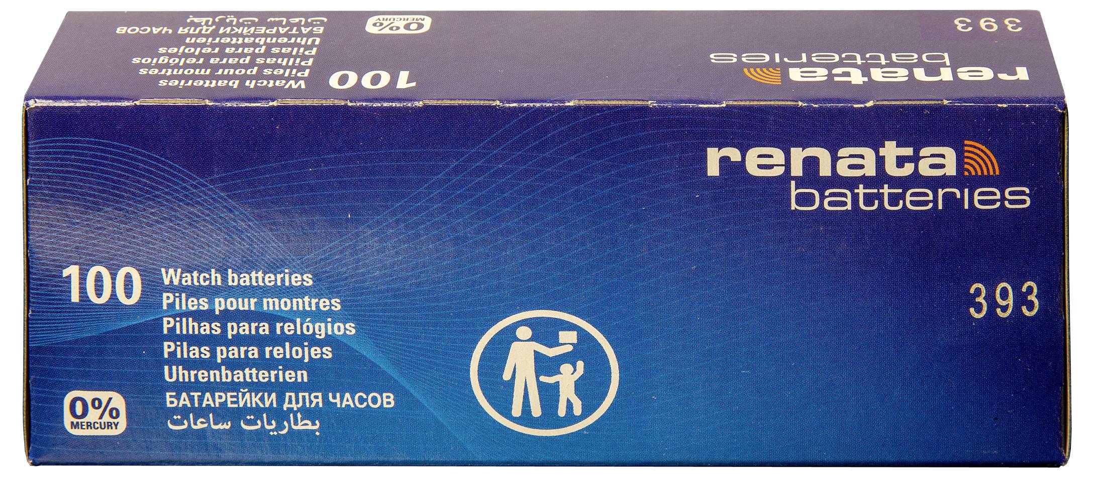 Renata Knopfzelle 393 1.55V 10 St. 80 mAh Silberoxid 393 MP CE