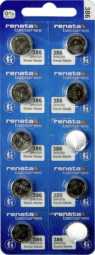 Renata Knopfzelle 386 1.55 V 10 St. 130 mAh Silberoxid 386 MP CE