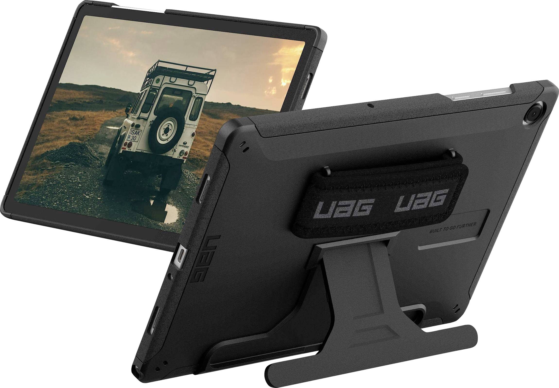 Urban Armor Gear UAG Scout Handstrap & K Tablet Hülle Samsung Galaxy Tab A Schwarz