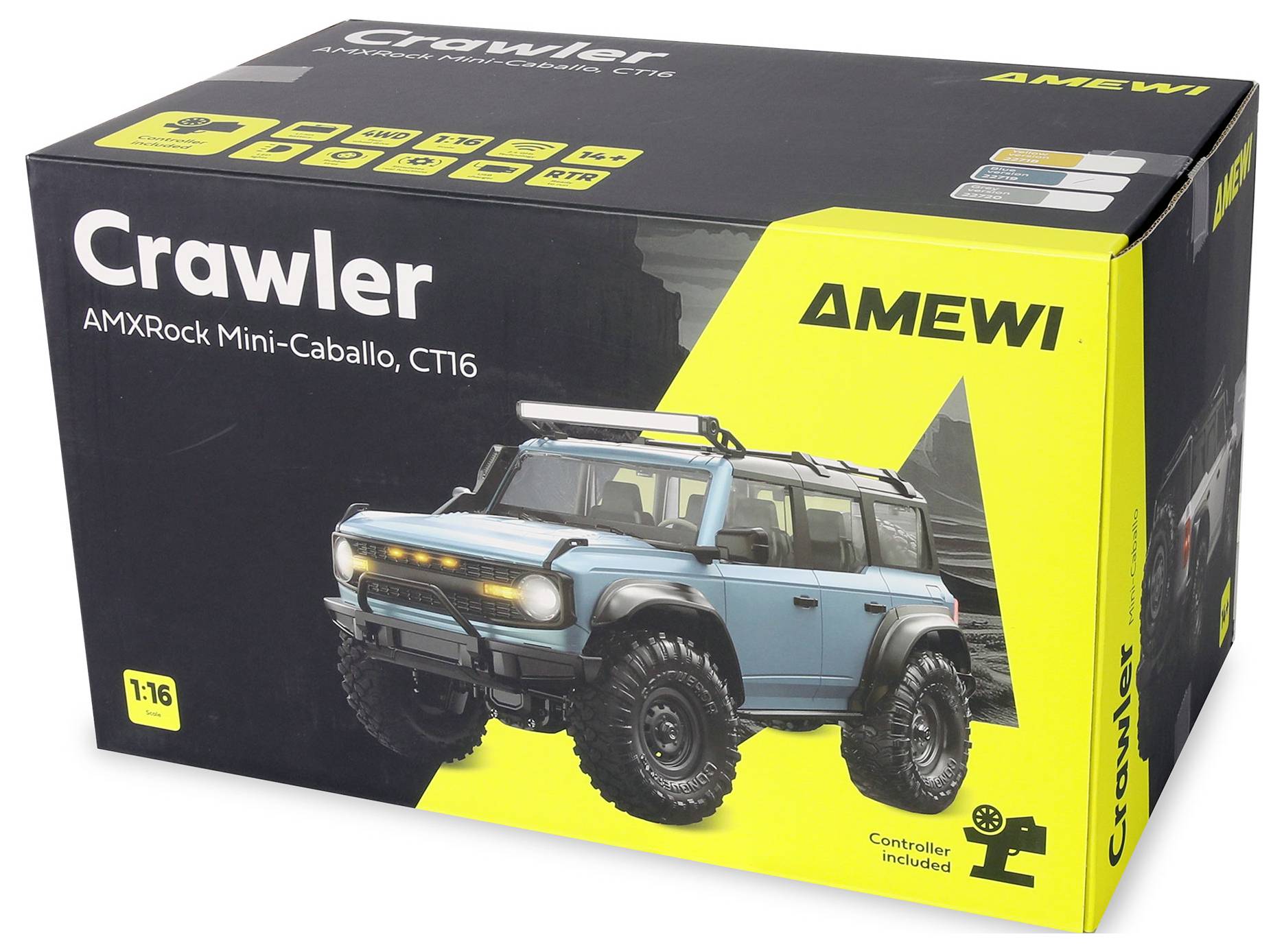 Amewi RC-Modell Brushed 1:16 Fahrzeug Elektro Crawler Allradantrieb (4WD) RtR 2,4GHz