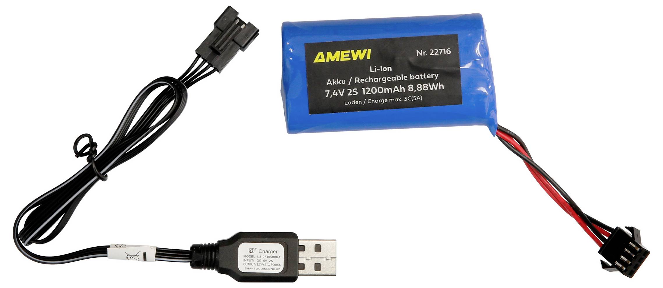 Amewi 22716 RC-Modell 1:18 Elektro Baufahrzeug RtR