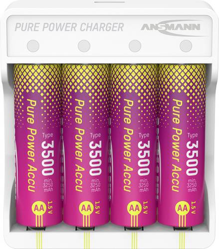 Ansmann Pure Power Set 4× Mignon AA Akkus und Lademodul Mignon (AA)-Akku Li-Ion 3250 mAh 1.5 V 1 St