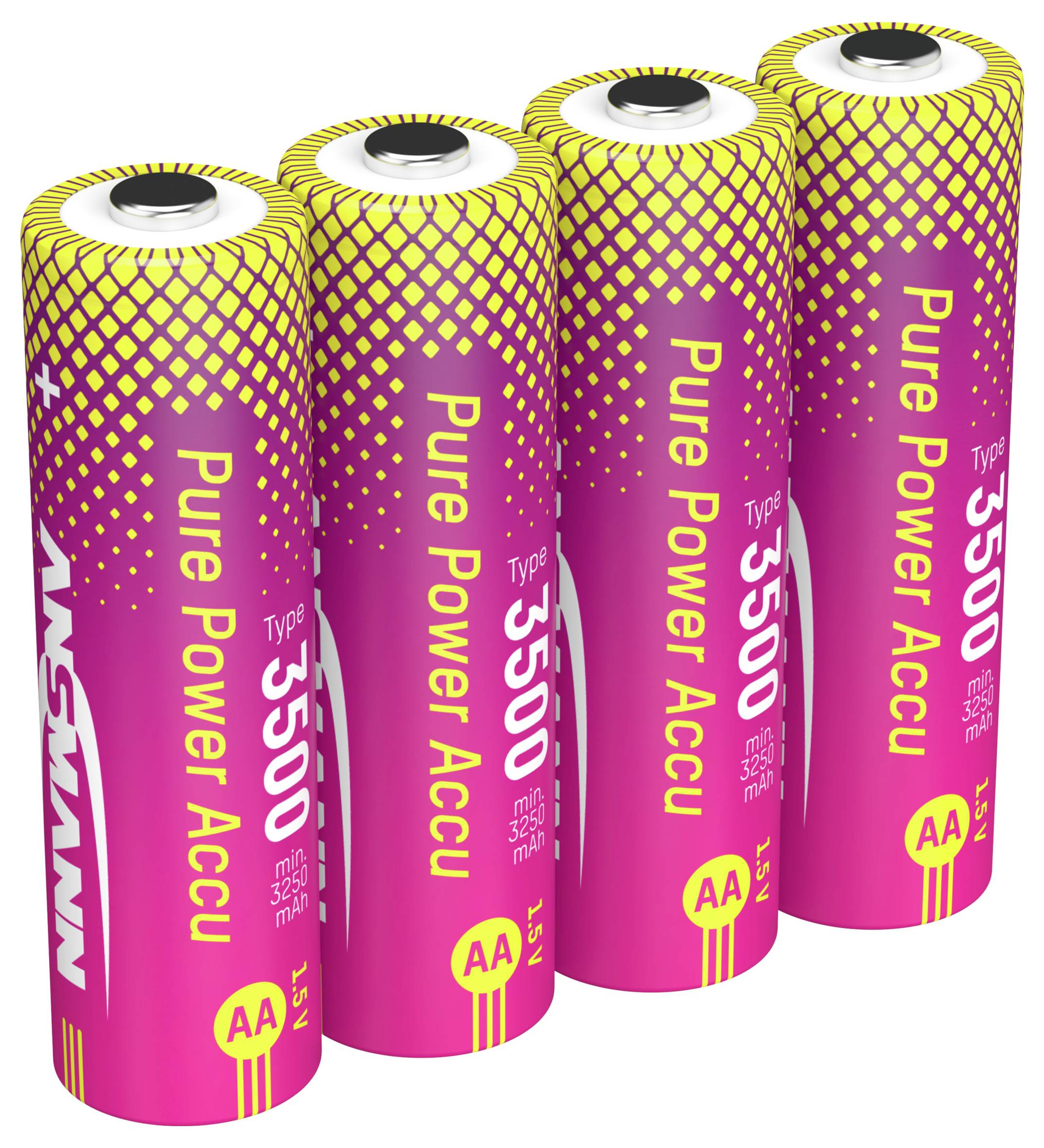 Ansmann Li-Ion Akku Mignon AA Typ 3500 (min. 3200 mAh) Akku-Set Li-Ion 3250 mAh 1.5 V 1 St.