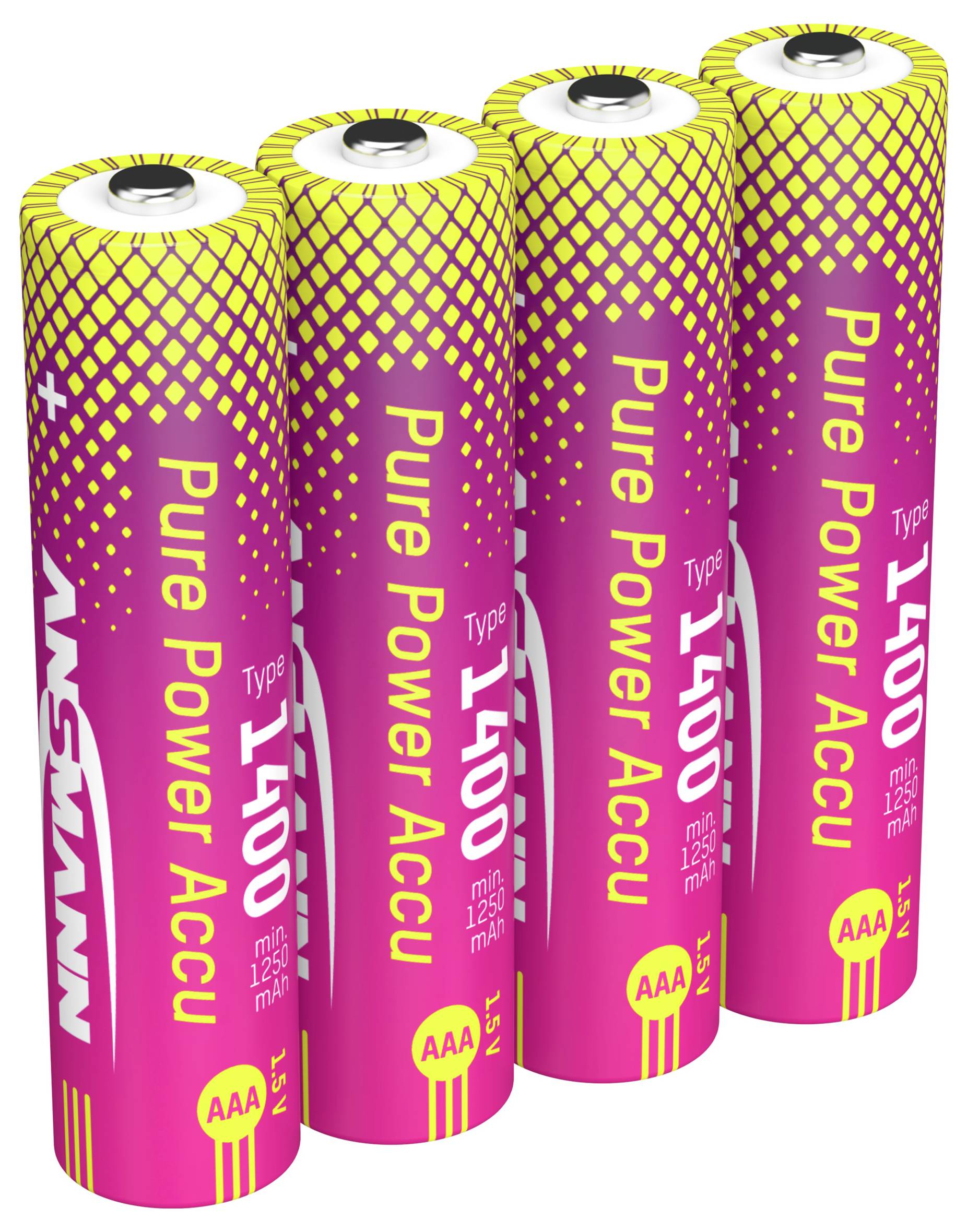 Ansmann Li-Ion Akku Micro AAA Typ 1400 (min. 1250 mAh) Akku-Set Li-Ion 1250 mAh 1.5 V 1 St.