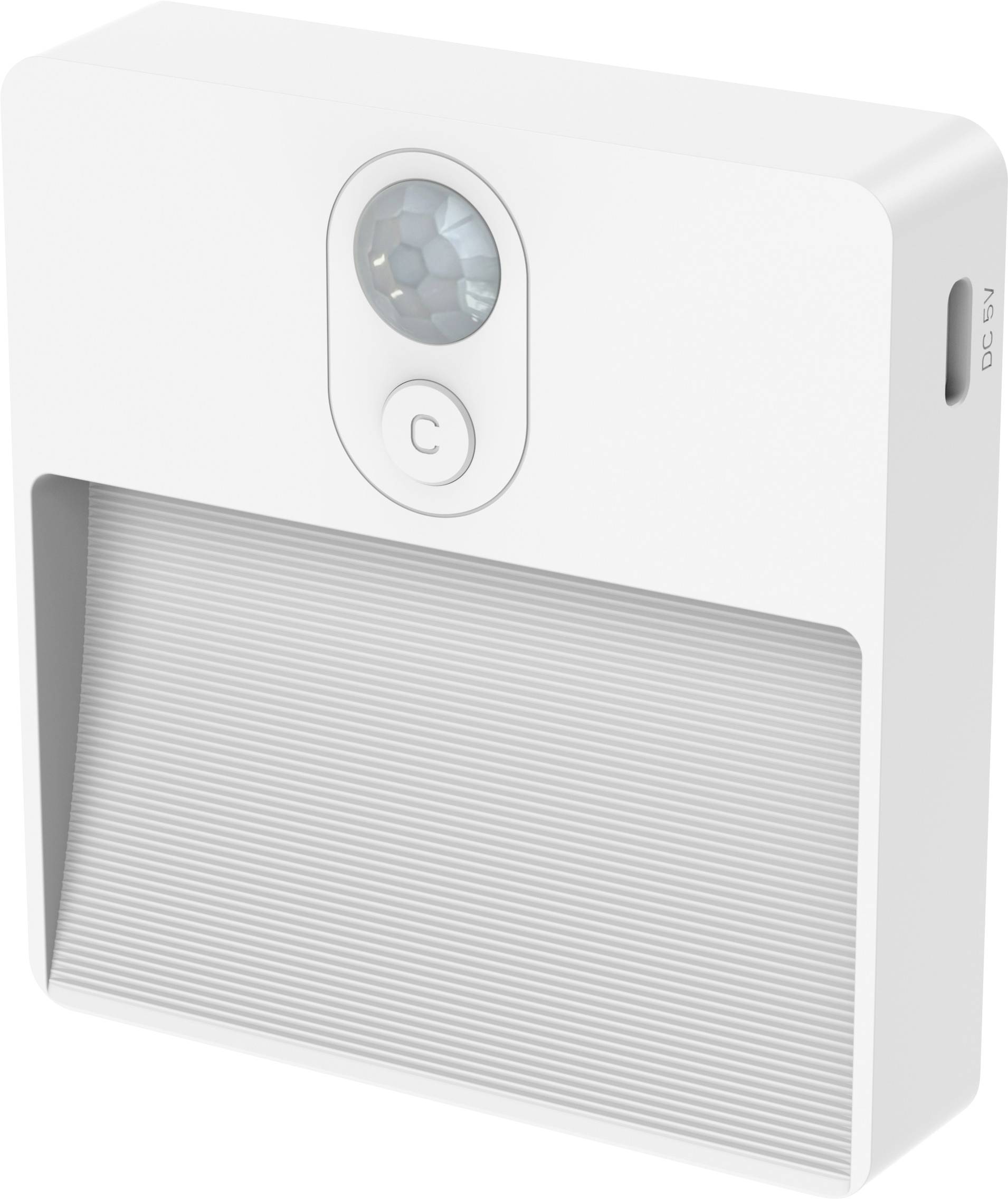 Ansmann Sensor-Nachtlicht NL5R wiederaufladbar 1600-0481 Nachtlicht mit Bewegungsmelder Rund LED Warmweiß Weiß