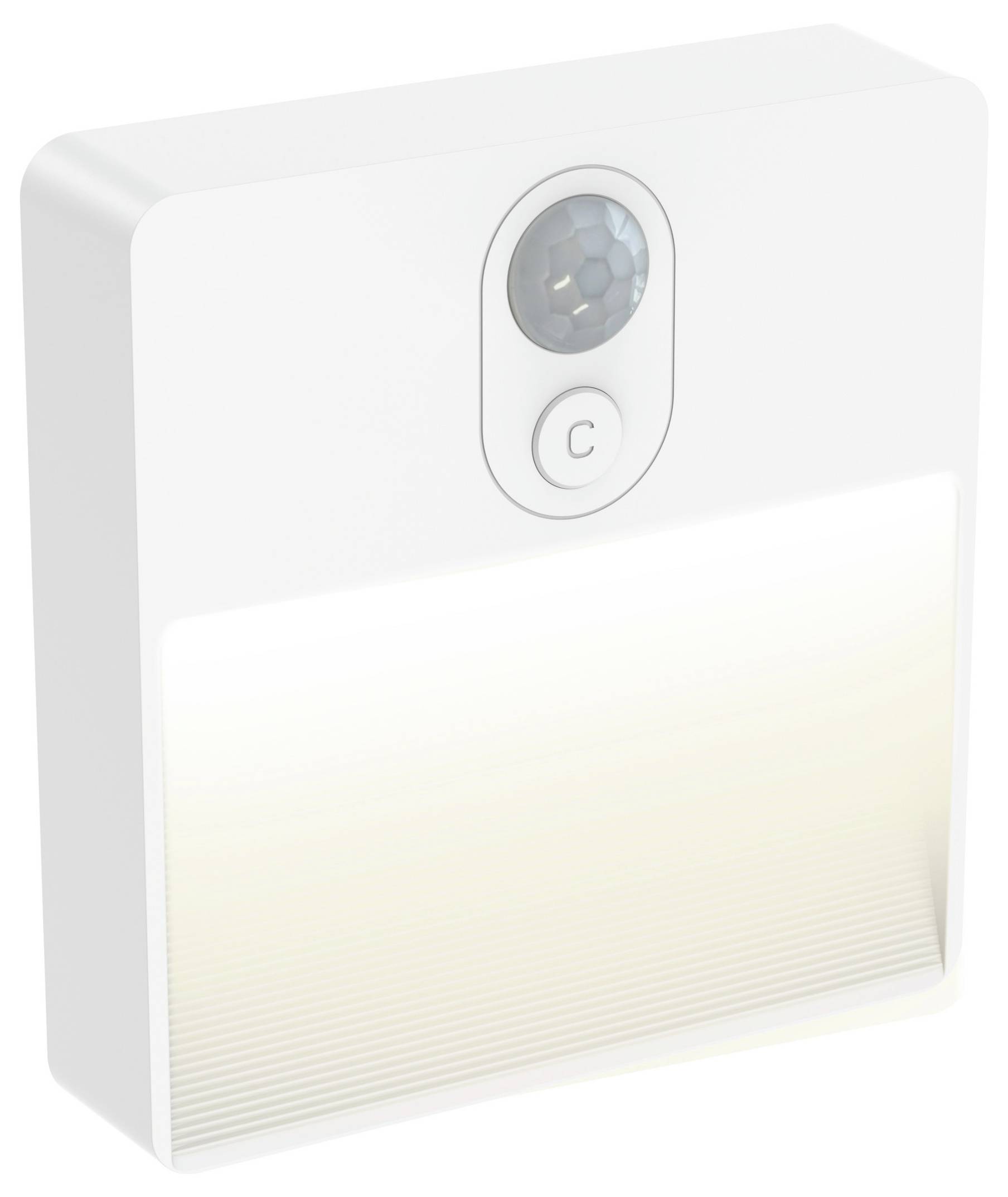 Ansmann Sensor-Nachtlicht NL5R wiederaufladbar 1600-0481 Nachtlicht mit Bewegungsmelder Rund LED Warmweiß Weiß